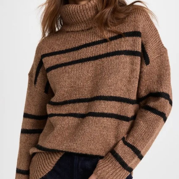 Line & Dot - Veronica Sweater (Brown, Size L) - Picture 1 of 7
